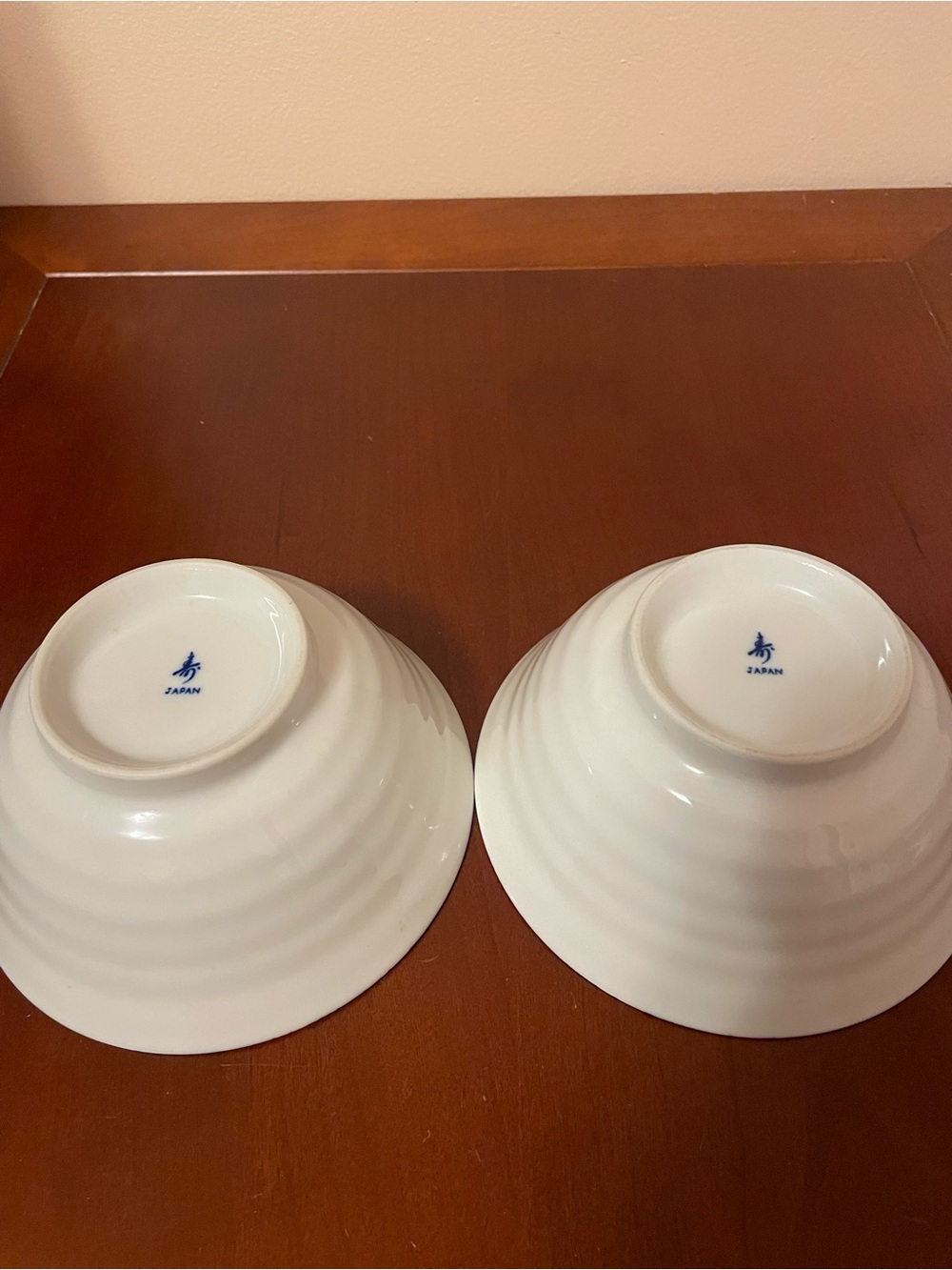SET OF 2 JAPAN DOG DESIGN BLUE & WHITE CERAMIC BOWLS Soup Noodle Pet - Picture 14 of 15